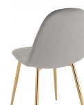 Стул Stool Group Валенсия SN велюр серый золотые ножки УТ000036462