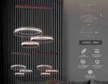Подвесной светильник Ambrella Acrylica FA6162 (регулировка яркости, LED, 220V, пульт управления, на проводе, кольцо)