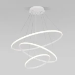 Подвесной светодиодный светильник ярусный Collars 90264/3 белый Eurosvet (регулировка яркости, 220V, пульт управления, на тросе)