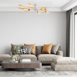 Потолочная люстра на штанге Escada Vertigo 1131/6P White/Gold 6x60Вт E27, металл/стекло, белый/золото (220V)