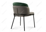 Стул Woodville на металлокаркасе Сиолим графитовый / изумрудный / черный глянец 494473