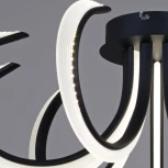 Потолочная люстра светодиодная с пультом и ночным режимом Reluce 74390-0.3-09L black (Умный дом) (220V)