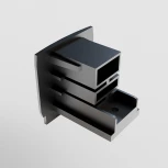 Заглушка торцевая Trinity черный, 1шт (трехфазный) Maytoni Technical TRA005EC-31B