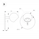 Спот светодиодный SP-OTTORI-WALL-CHARGE-6W Warm3000 (BK, 30 deg, 230V, USB-C) (Arlight, IP20 Металл) 058480
