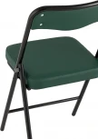 Складной стул Stool Group Джонни экокожа зелёный каркас черный матовый УТ000035364