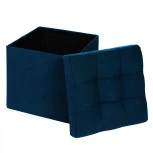 Пуфик Dreambag складной Синий Велюр 13258