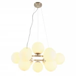 Подвесная люстра MyFar Aerton MR1947-12P (220V, на тросе, шарики, молекулы)