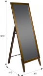 Зеркало напольное BeautyStyle 29 средне-коричневый 131 см х 47,1 см от фабрики Mebelik