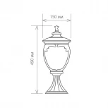 Наземный фонарь Elektrostandard Andromeda белое золото GLYF-8024S