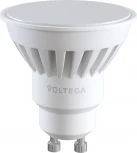 Лампочка светодиодная полусфера белая колба GU10 10 Вт 780 lm 2800K теплое желтое свечение Voltega Ceramics 7072