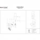 Бра Maytoni Lita H002WL-01G