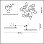 Потолочная люстра Lumion Selina 4526/99CL