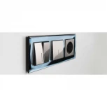 Рамка на 3 поста Diamant (черный) Werkel W0031208 (a051446)