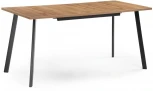 Стол раскладной Notta Колон Лофт 120 25 мм черный матовый / дуб вотан 489606