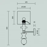 Бра Maytoni Comforty MOD298WL-01W (220V, круглые)