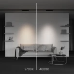 Трековый светильник трехфазный 10W 220V Maytoni Points TR195-3-10W2.7K-M-B (LED)