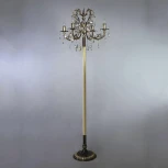 Торшер Ambiente Alicante 8888F/4 PB Leaf Crystal