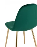 Стул Stool Group Валенсия SN велюр зеленый золотые ножки УТ000036461