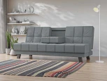 Диван прямой Винсент (Серый/Рогожка) Лига Диванов арт.121568