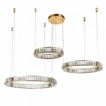 Подвесная люстра Divinare Renata 1135/17 SP-106 (LED, 220V, хрусталь, на тросе, кольцо)