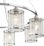 Подвесная люстра 13022/8P Chrome Indigo Dante V000408 (220V, на тросе, круглые)