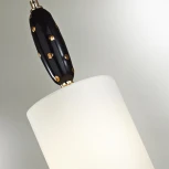 Подвесной светильник Odeon Light Pollen 5424/1 золотой/черный/белый/металл/керамика/ткань E14 1*40W (220V, на проводе, круглые)