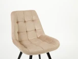 Стул MyFar Феникс поворотный бежевый велюр MF1031-1