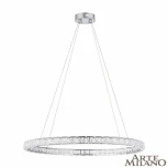 Подвесной светильник Arte Milano Venezia 311311/D800 NI (регулировка яркости, LED, 220V, хрусталь, пульт управления, на тросе, кольцо)