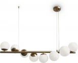 Подвесной светильник Zing FR5199PL-08BS1 Freya (220V, на тросе, шарики)