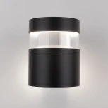 Настенный светильник уличный Elektrostandard 1530 TECHNO LED черный (220V, круглые, IP65)