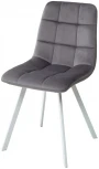 Стул CHILLI SQUARE G108-12 антрацит/ белый каркас, велюр