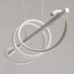 Подвесной светильник с гибким неоном De City Аурих 108011401 (регулировка яркости, LED, 220V, пульт управления, на тросе)
