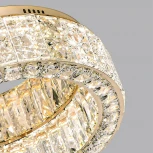 Потолочный светильник круглый Odeon Light Version 5071/60CL золото/прозрачный/металл/хрусталь/стекло LED 60W 3700K (220V, кольцо)