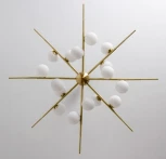 Потолочная люстра на штанге Cherry Bomb 16 Balls Gold ImperiumLoft 40.2724-0 (148018-22) (220V, шар)