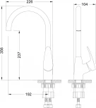 Смеситель Lemark Linara LM0405C для кухонной мойки