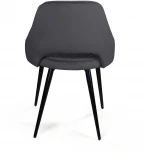 Стул William ромб, бархат серый 27/ черный конус Top Concept custom 78245