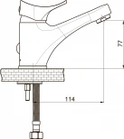 Смеситель GPD Florus MLB170 для раковины