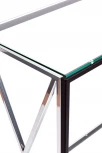 Консольный стол AllConsoles 1031-CB_S clear черный муар, серебряный