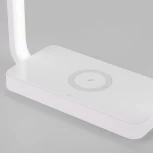 Интерьерная настольная лампа с беспроводным ЗУ Eurosvet Frame 80502/1 белый (LED, 220V, диммер, сенсорный выключатель)