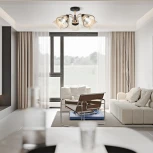 Потолочная люстра на штанге Arte Milano Napoli 320119/5 FG+BK (220V)