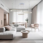 Подвесная люстра RGB Wi-Fi Citilux Дуэт Смарт CL719A700 (LED, 220V, умный дом - Алиса, Маруся, на тросе)