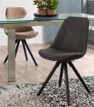 Обеденный стул La Forma (ex Julia Grup) Ralf (Черный/ Бук,Пена,Полипропилен)