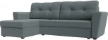 Диван угловой Амстердам Лайт левый угол (Серый/Рогожка) Лига Диванов арт.121169L
