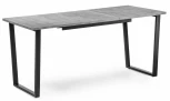Стол раскладной Notta Лота Лофт 120 25 мм черный матовый / бетон 489617