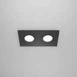 Встраиваемый светильник Atom GU10 2x50Вт Maytoni Technical DL024-2-02B (220V)