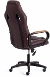 Кресло DRIVER (22) кож/зам/ткань, коричневый/бронза, 36-36/TW-21 Tetchair 19296