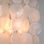 Подвесной светильник с перламутром Eurosvet Sandra 60185/1 (220V, на проводе, круглые)