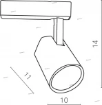 Трековый светильник Arte Lamp Amico A1820PL-1BK