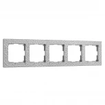 Рамка на 5 постов Hammer (серебряный) Werkel W0052406 (a052530)