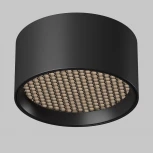 Накладной потолочный светильник влагостойкий LED Maytoni Glare C122CL-L7-4K-B (220V, круглые)